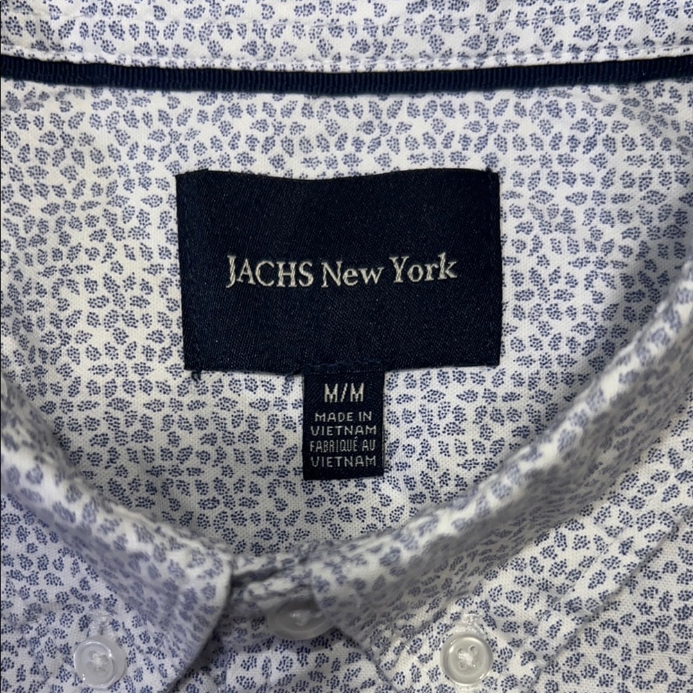 NWOT - JACHS New York Blue Casual Button Down Shirt Classic Design - Picture 2 of 7